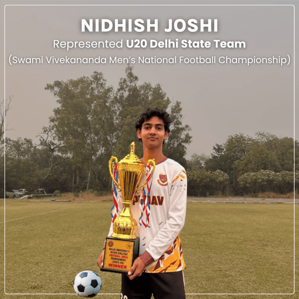 Nidhish Joshi football Delhi National Team Swami Vivekananda U20 Men